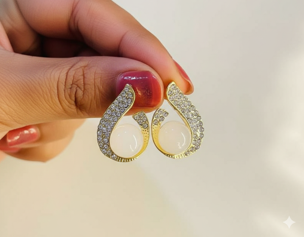 The Obsidian Frost Sculptural Studs
