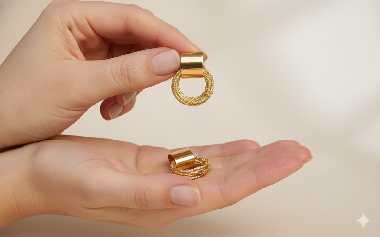 The Aurelia Mesh Hoops