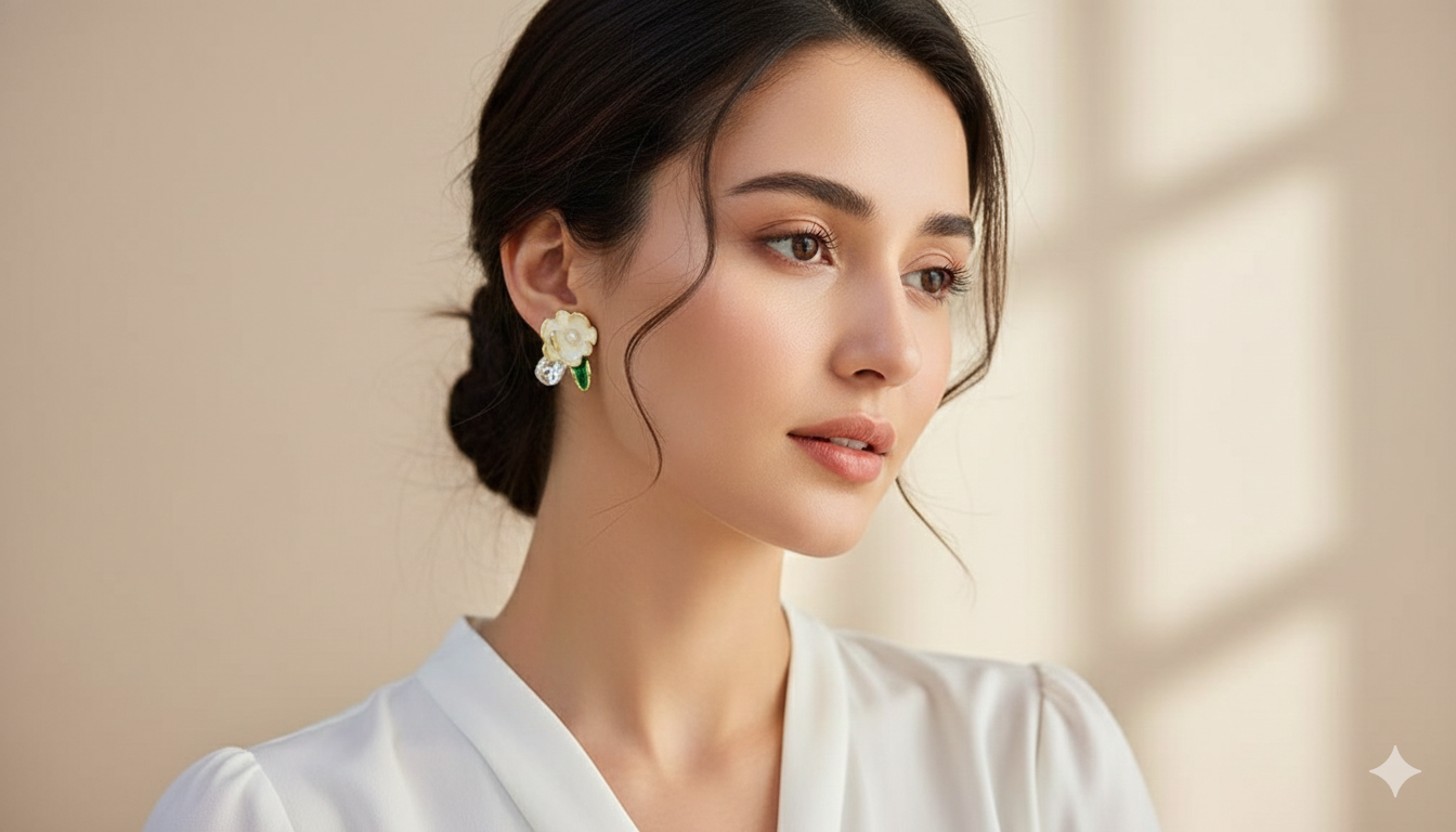 The Blossom & Dewdrops Studs