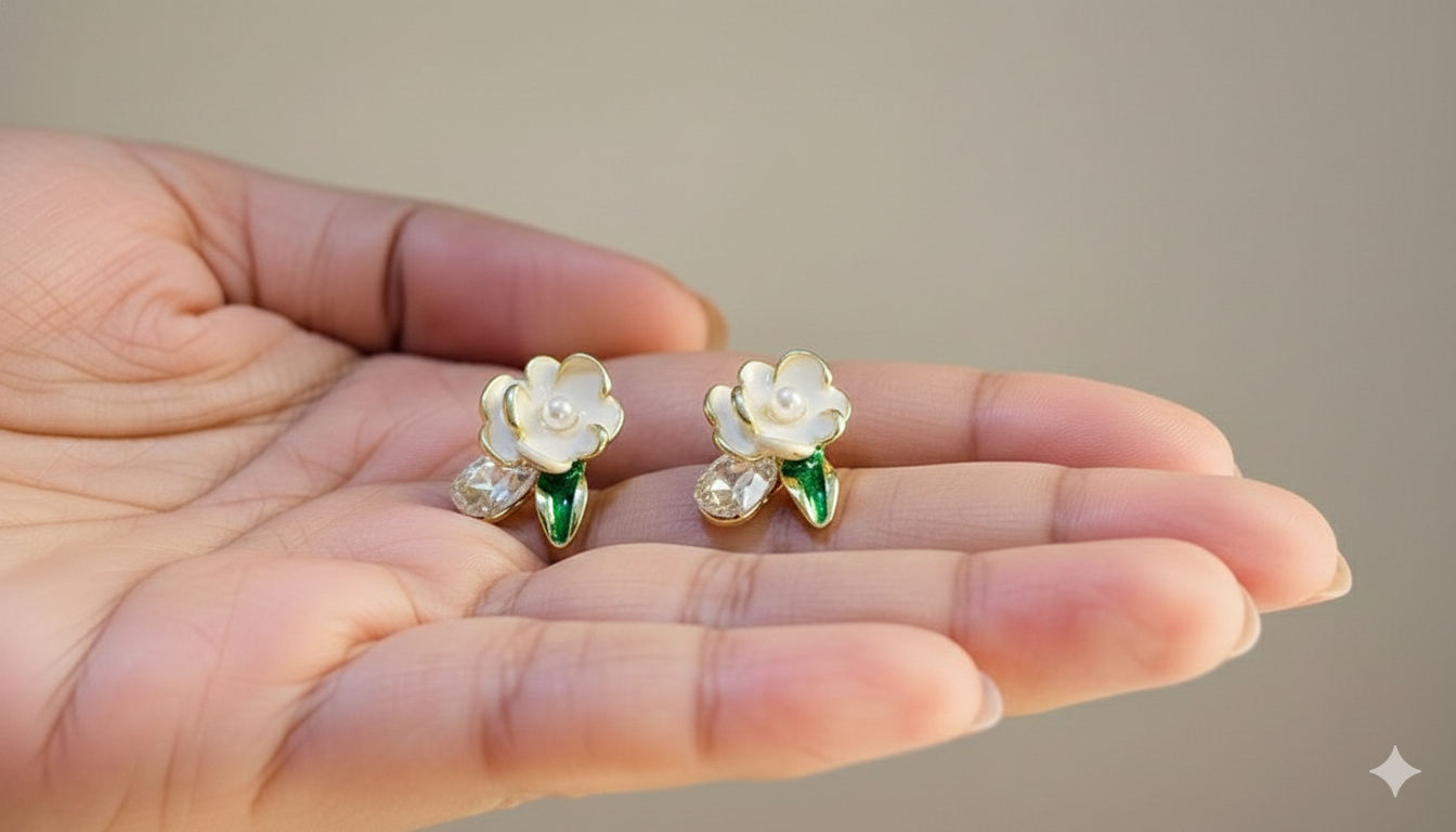 The Blossom & Dewdrops Studs
